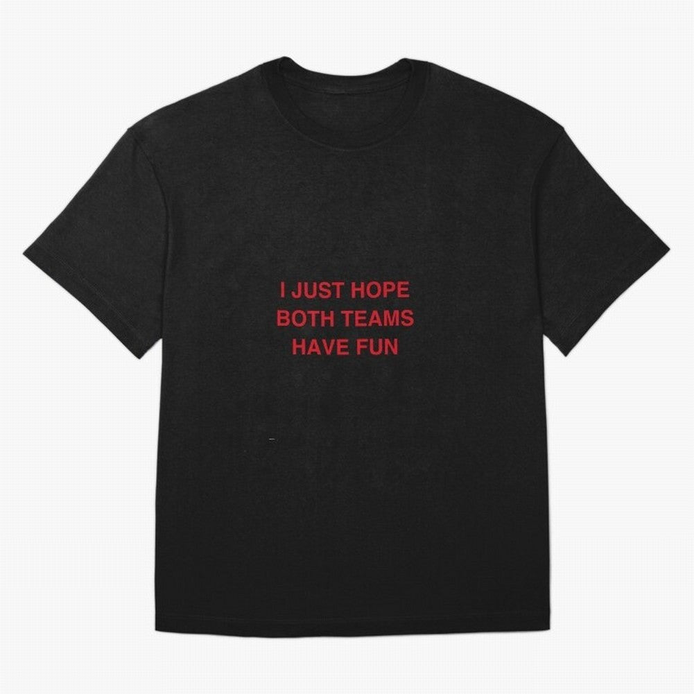 I just hope both teams have fun! Oversized T-Shirt Elevate FIFA World Cup 2026 Spirit, Filled with France and Portugal, Messi and Cristiano Ronaldo, Sports Nostalgia, International Competition, Famous Players and Unforgettable Victories; Perfect