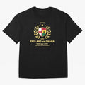 FIFA World Cup - England v Ghana Oversized T-Shirt Carry Global Football Passion for FIFA World Cup 2026, Featuring Messi, CR7 and Mbappe, France, Sports Nostalgia, International Competition, Famous Players and Unforgettable Victories; Made for