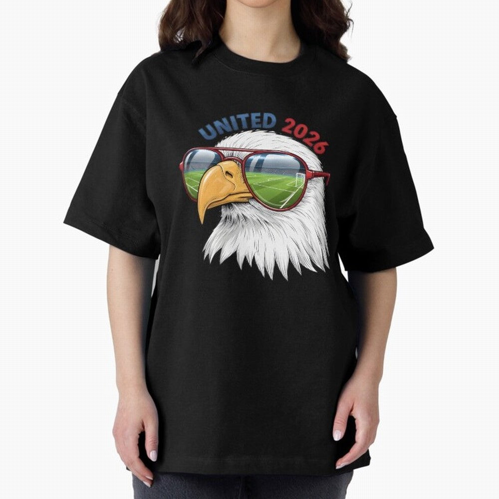 USA - World Cup 2026 Oversized T-Shirt Represent Fans Who Live for the FIFA World Cup 2026 Journey through Cristiano Ronaldo, Haaland and CR7 Highlights, England, France and Netherlands Pride, Goal Celebration Energy, Supporter Heritage, Football