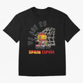 World cup 26 - Spain Oversized T-Shirt Celebrate the Stars of FIFA World Cup 2026 USA Canada Mexico for Fans of Messi and Germany, Bringing Football Festival Excitement, Trophy Ambitions, Country Rivalries and Star Player Buzz; Ideal for Passionate