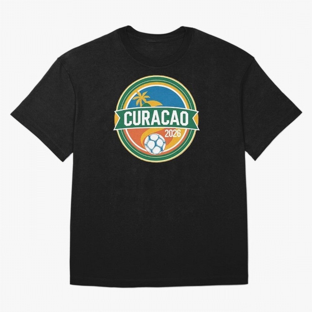 Curacao WC 2026 Oversized T-Shirt Feel FIFA World Cup 2026 Group Stage for Fans of CR7 and Brazil, Bringing Sports Nostalgia, International Competition, Famous Players and Unforgettable Victories; Made for Collectors Who Enjoy Iconic Players,