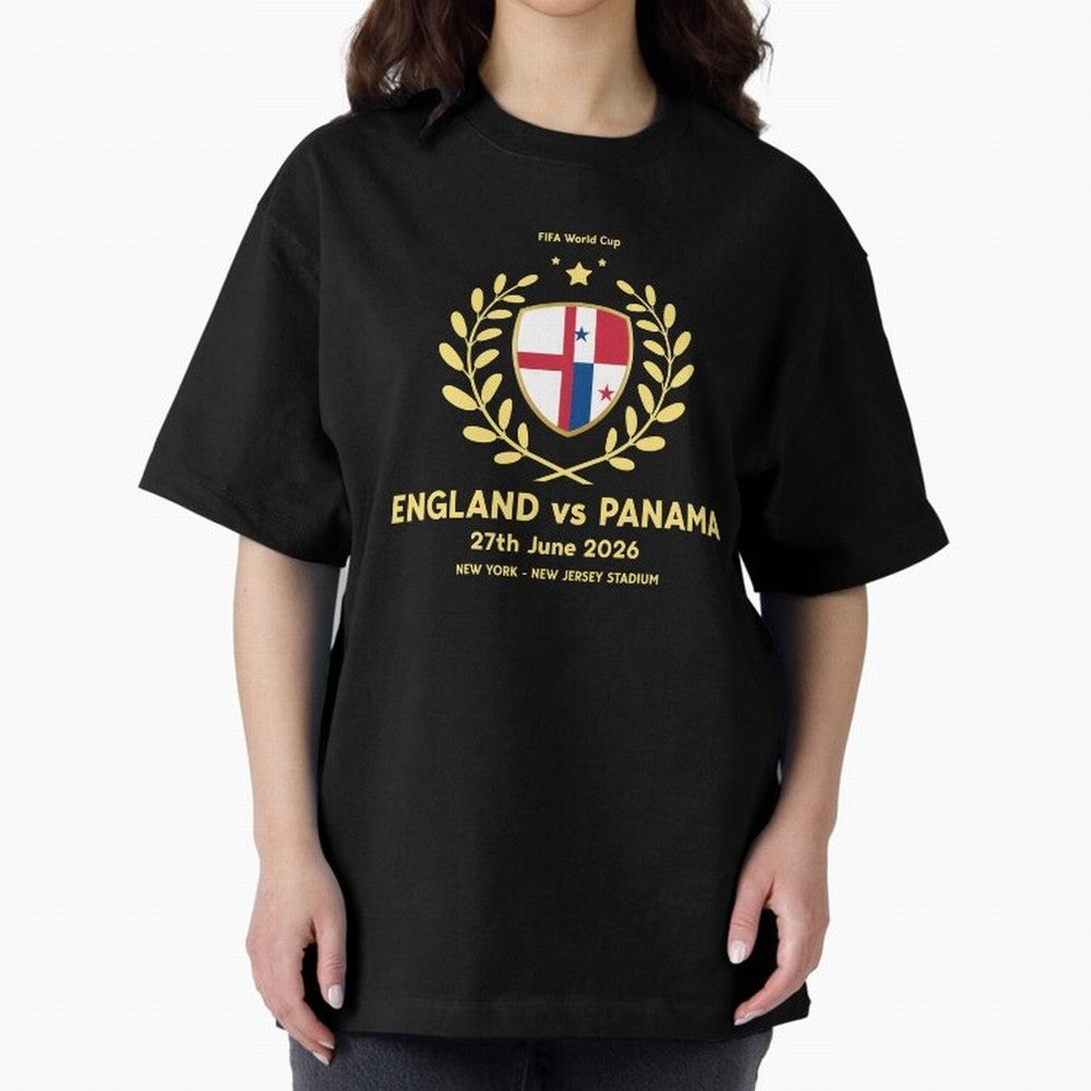 FIFA World Cup - England v Panama Oversized T-Shirt Make Memories around FIFA World Cup 2026 USA Canada Mexico Spirit, Inspired by Spain, Messi, CR7 and Mbappe, Football Passion, Legendary Performances, Festival Vibes and Supporter Community;