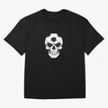 Soccer Skull in Goal Net - Dark Soccer Death Goal Oversized T-Shirt Celebrate Unforgettable Nights in FIFA World Cup 2026 Group Stage Celebrating Haaland, Netherlands Energy, Football History, Final Match Energy, Crowd Noise and Once in a Lifetime