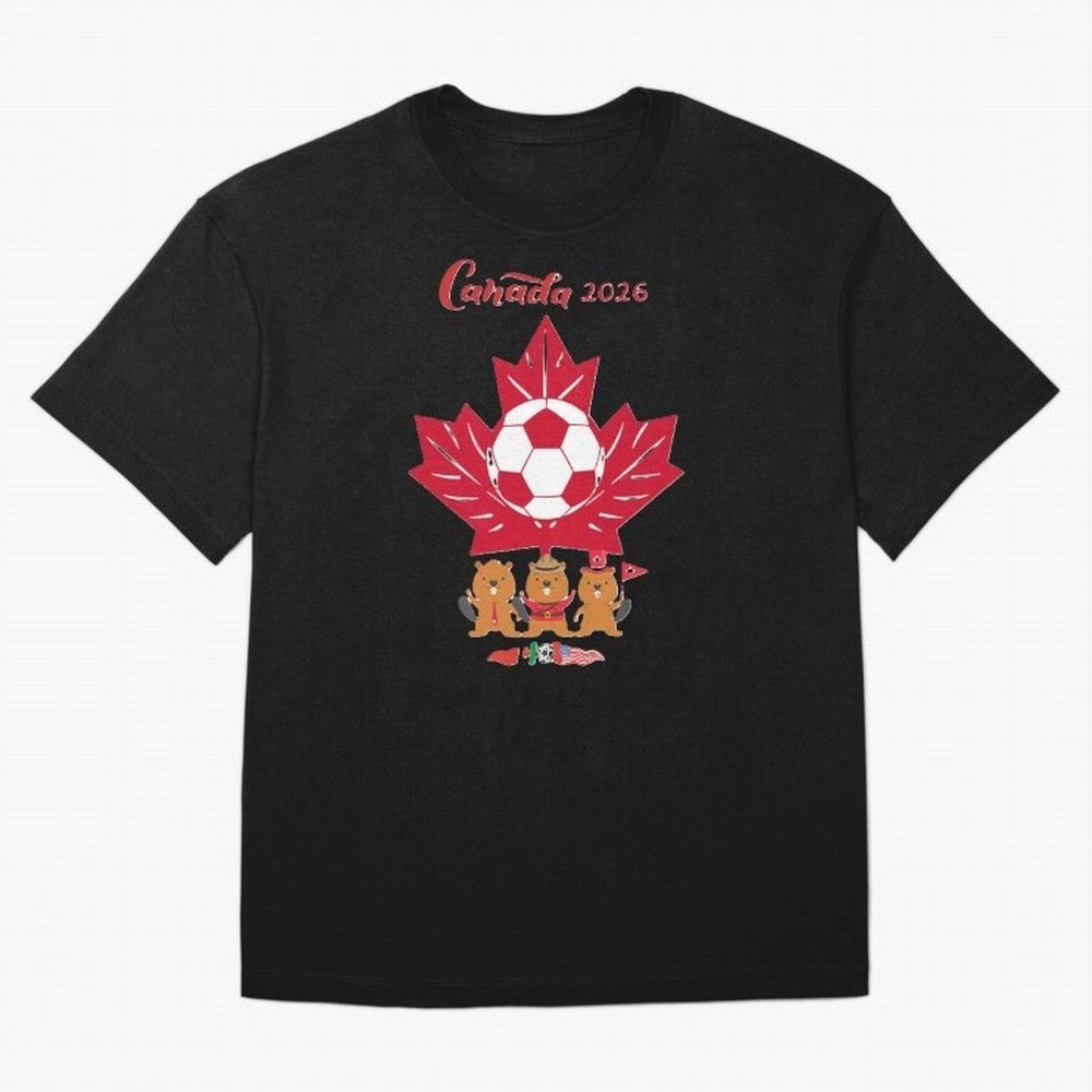 Canada 2026 Oversized T-Shirt Keep Football History Alive during FIFA World Cup 2026 USA Canada Mexico Spirit, with Netherlands, Haaland, Tournament Hype, Historic Matchups, Family Viewing Parties and Global Sports Pride; Ideal for Fans Who Follow