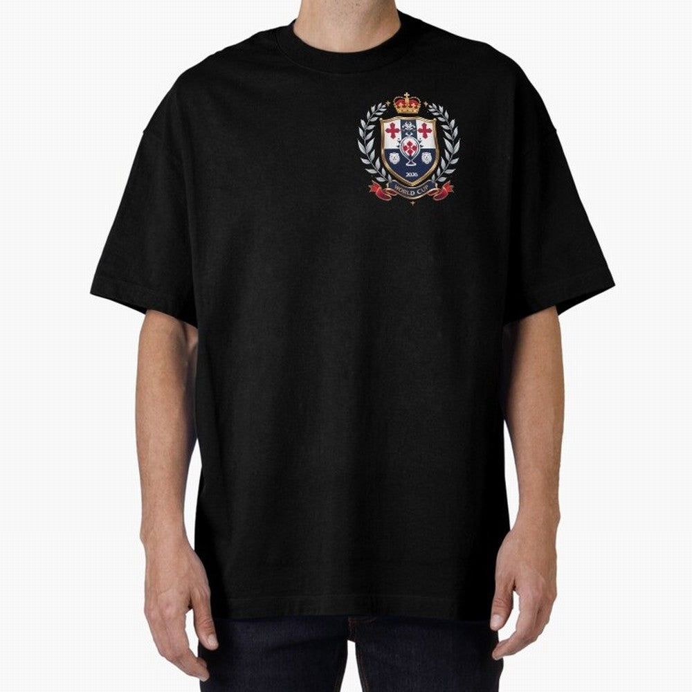 England World Cup 2026 Oversized T-Shirt Fuel FIFA World Cup 2026 for Fans of Mbappe and Neymar and Spain and Netherlands, Bringing Championship Spirit, Famous Goals, Roaring Crowds and International Football Unity; Perfect for Fans, Collectors,