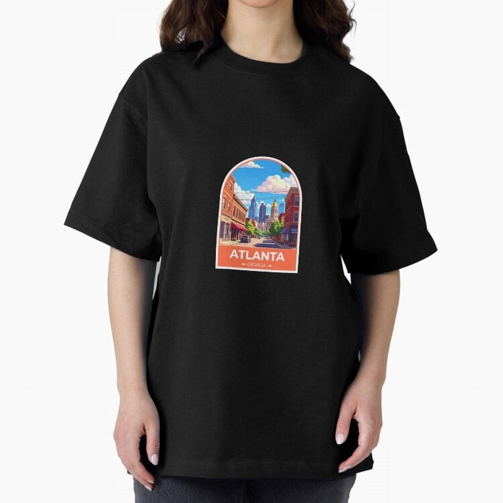 Atlanta Georgia Oversized T-Shirt Enjoy Match Day Hype around FIFA World Cup 2026 USA Canada Mexico, Neymar, Argentina, France and Brazil, Champion Mindset, Group Stage Buzz, Knockout Tension and Passionate Fan Culture; Created for Match Day