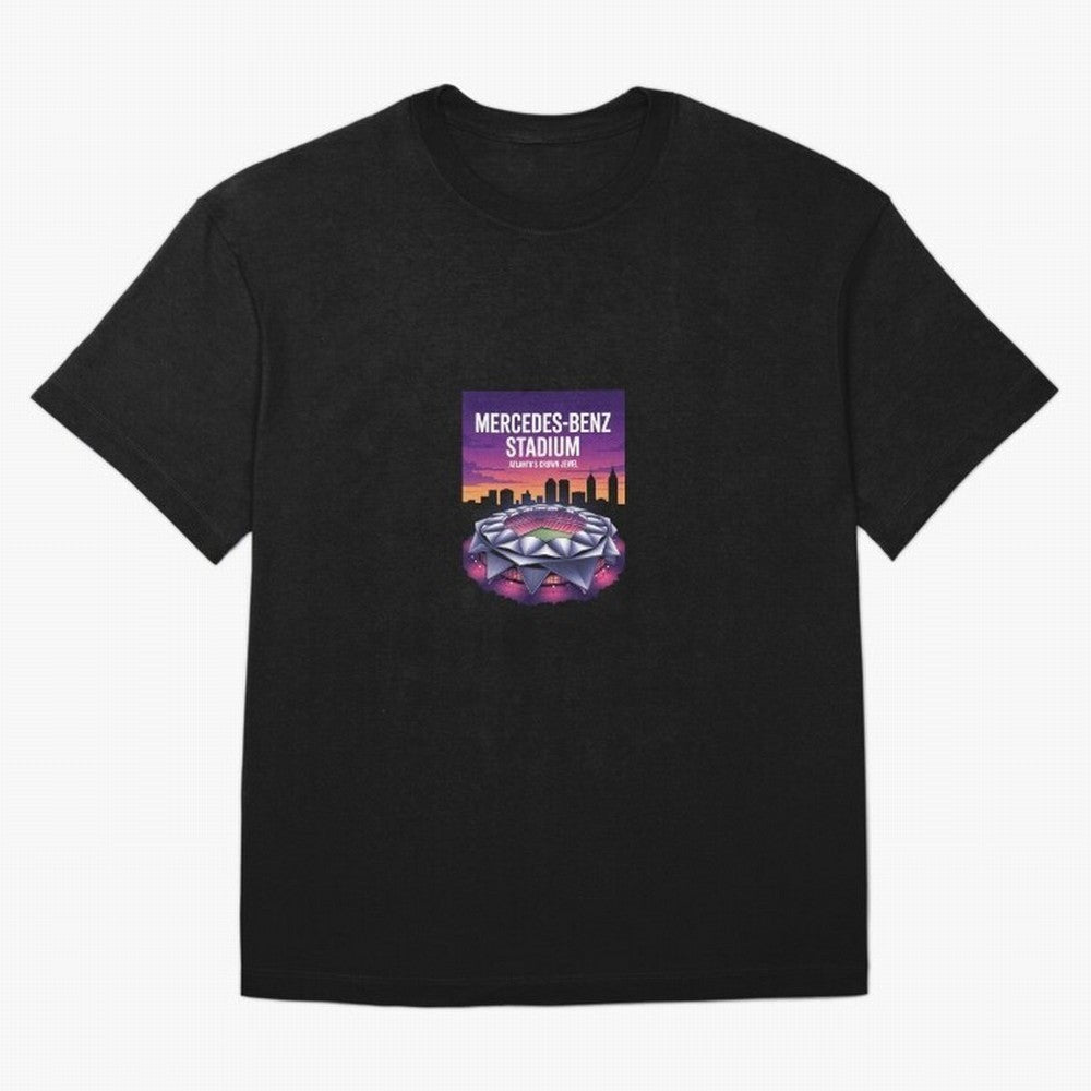 Atlanta Stadium Oversized T-Shirt Honor Champions and Dreams in FIFA World Cup 2026 USA Canada Mexico Spirit, Highlighting Argentina, France and Brazil, Messi, Neymar and Mbappe, Stadium Chants, National Pride, Trophy Dreams and Unforgettable