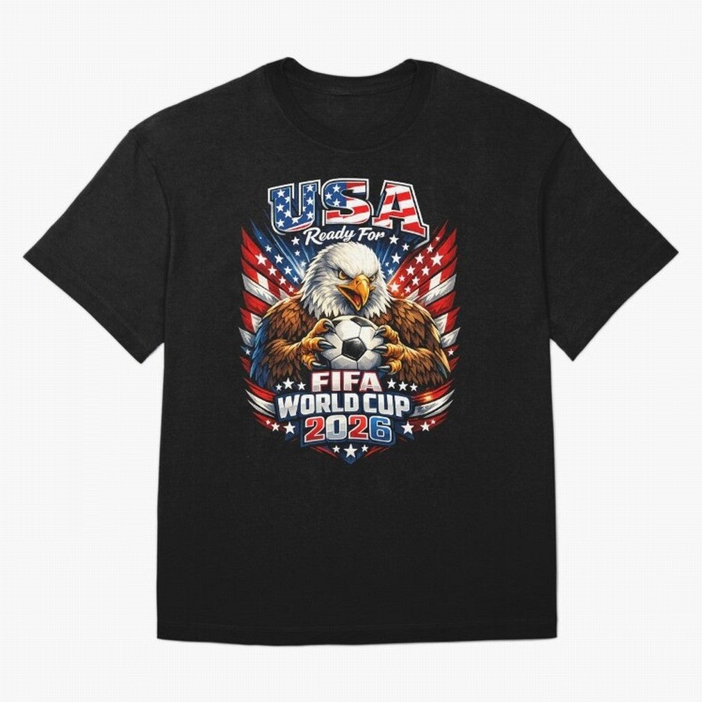 Soccer Pride Design For American Football Fans USA FIFA World Cup 2026 Oversized T-Shirt Show Passion for the Stars of FIFA World Cup 2026 Highlighting Messi, Germany Energy, Game Day Rituals, Football Legends, Country Pride and the Road to the