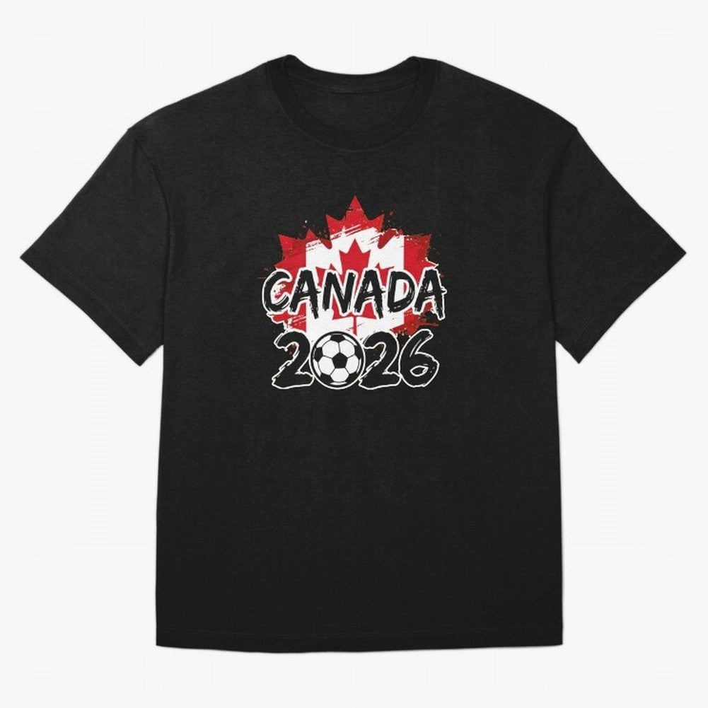 Canada World Cup 2026 Soccer Fan Game Day T-Shirt_86605883 Oversized T-Shirt Show Your Love for FIFA World Cup 2026 Group Stage Spirit, with Netherlands, Mbappe and Neymar, Goal Celebration Energy, Supporter Heritage, Football Icons and Worldwide