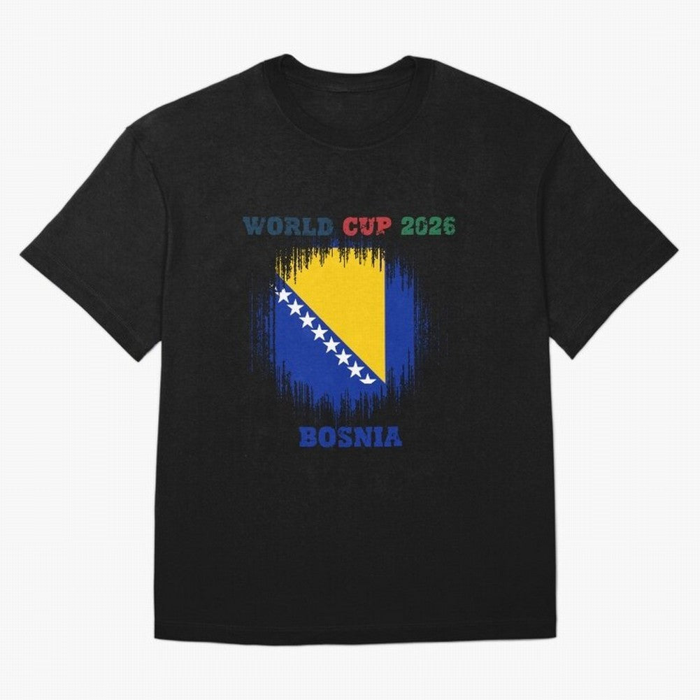 BOSNIA WORLD CUP 2026 Oversized T-Shirt Show Love for Legendary Goals in the FIFA World Cup 2026 USA Canada Mexico Journey through Messi, CR7 and Mbappe Highlights, Netherlands Pride, Football Festival Excitement, Trophy Ambitions, Country