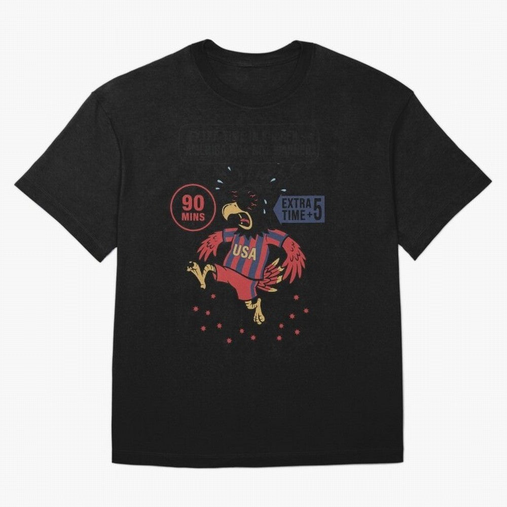 Extra Time ¡ª America Was Not Warned V1 Oversized T-Shirt Celebrate Classic Football Spirit in the FIFA World Cup 2026 USA Canada Mexico Journey through Neymar, Haaland and Cristiano Ronaldo Highlights, England and Germany Pride, Tournament Hype,
