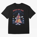 World Cup 2026 Halftime ¡ª America's Contribution V2 Oversized T-Shirt Honor Champions and Dreams in Global Football Passion for FIFA World Cup 2026 USA Canada Mexico, Centered on Haaland, Spain and Netherlands, Match Day Excitement, Supporter