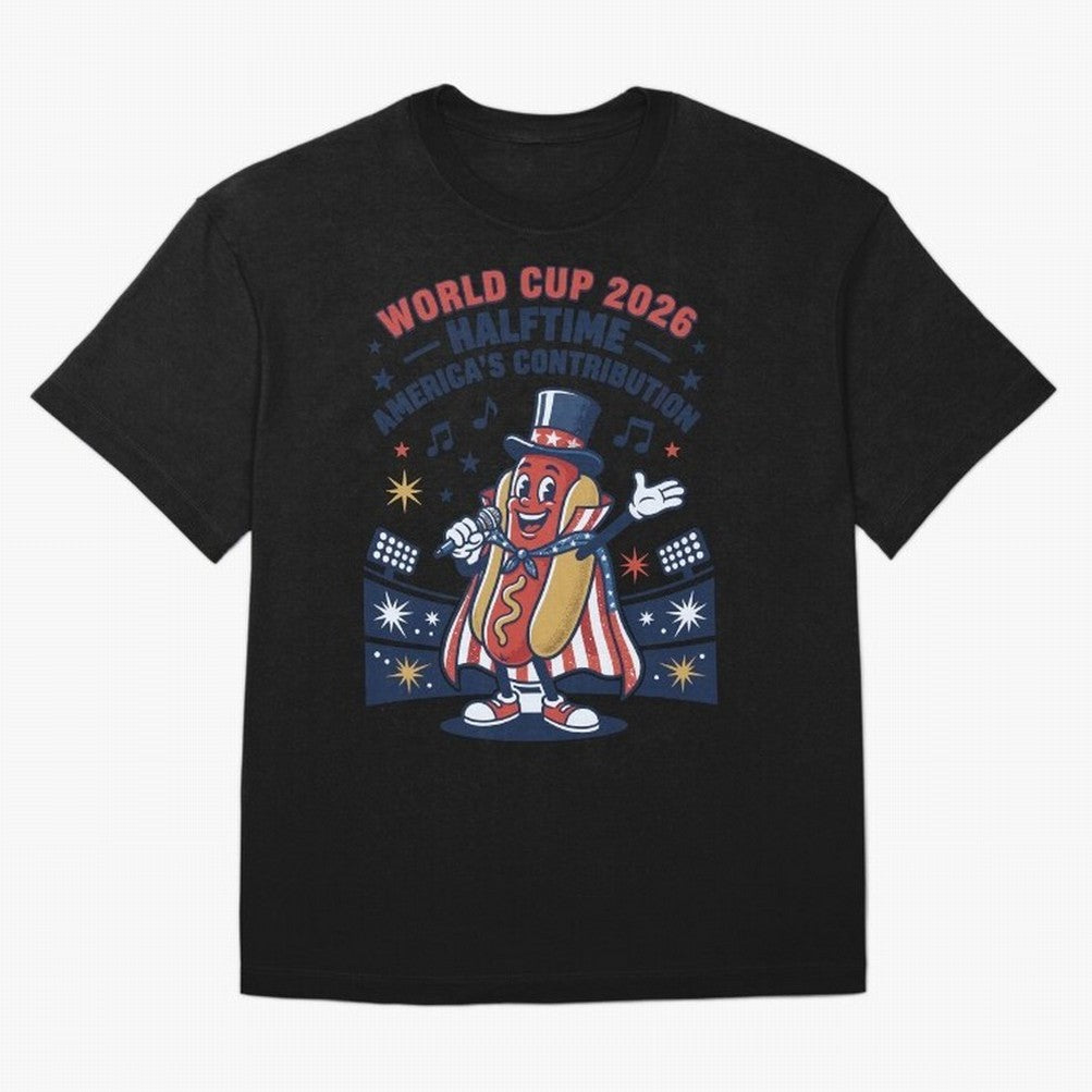 World Cup 2026 Halftime ¡ª America's Contribution V2 Oversized T-Shirt Honor Champions and Dreams in Global Football Passion for FIFA World Cup 2026 USA Canada Mexico, Centered on Haaland, Spain and Netherlands, Match Day Excitement, Supporter