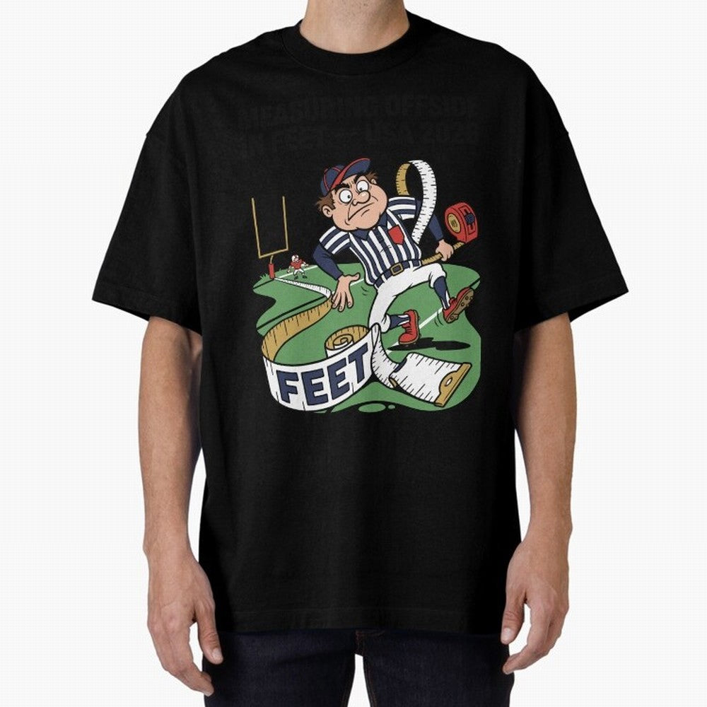 Measuring Offside in Feet ¡ª USA 2026 V2 Oversized T-Shirt Support Your Favorite Stars during FIFA World Cup 2026 with Cristiano Ronaldo, Haaland and CR7, Argentina Energy, Champion Mindset, Group Stage Buzz, Knockout Tension and Passionate Fan