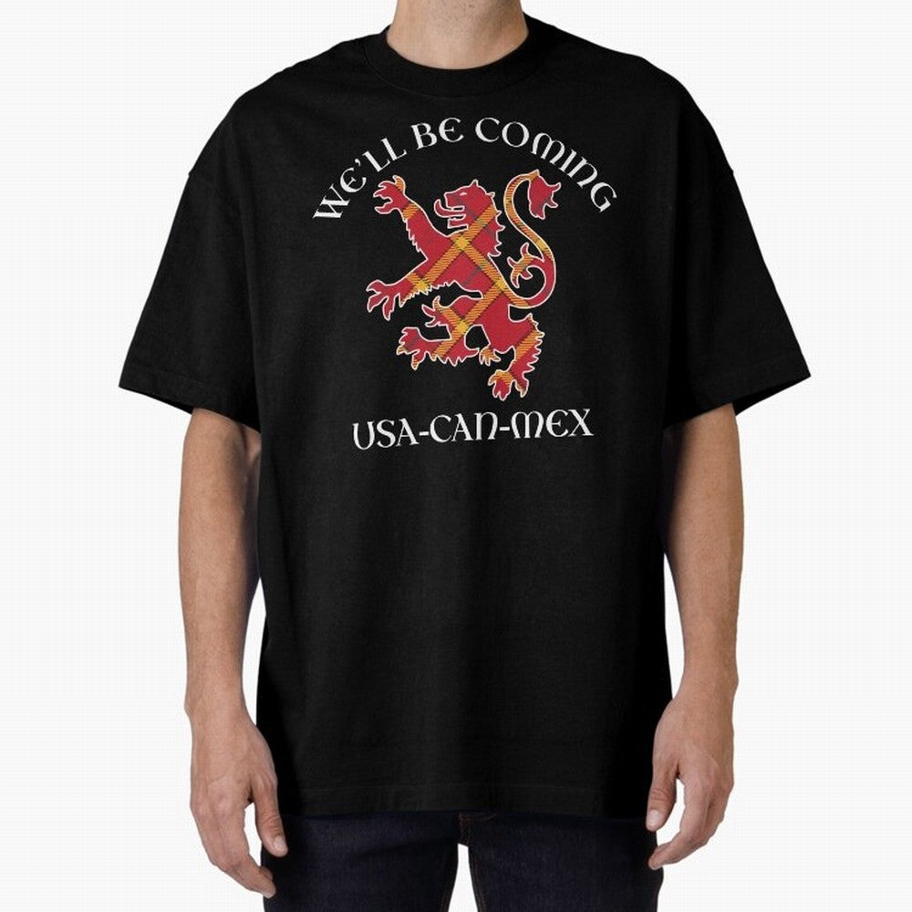 Scotland on Tour WC 2026 Oversized T-Shirt Stand with the FIFA World Cup 2026 USA Canada Mexico Journey through CR7 and Messi Highlights, Portugal Pride, Soccer Culture, Superstar Moments, National Team Dreams and Competitive Fire; Great for Watch