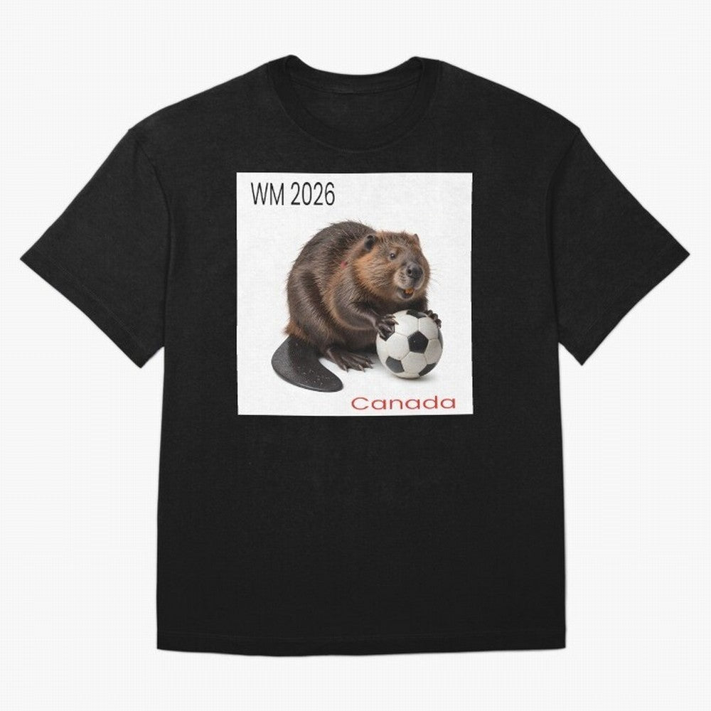 Canadian beaver invites you to World Cup 2026 in USA, Canada and Mexico Oversized T-Shirt Stand Proud for FIFA World Cup 2026 Spirit, Built around France, Mbappe, Retro Football Energy, Iconic Rivalries, Trophy Chase Drama and Stadium Atmosphere;