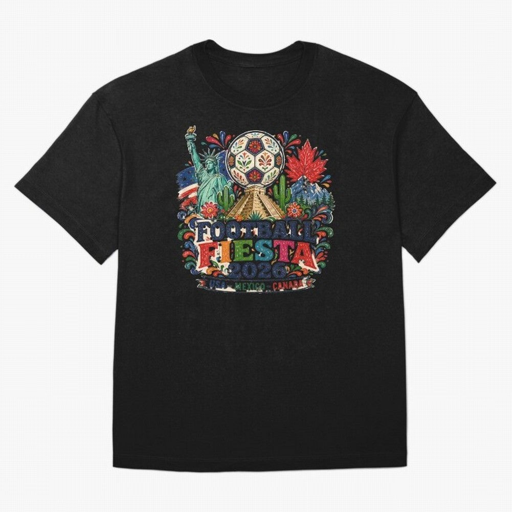 Football Fiesta 2026 Soccer Celebration Art Oversized T-Shirt Build Global Football Passion for FIFA World Cup 2026, Inspired by Messi, Neymar and Mbappe, England and Germany, Football History, Final Match Energy, Crowd Noise and Once in a Lifetime