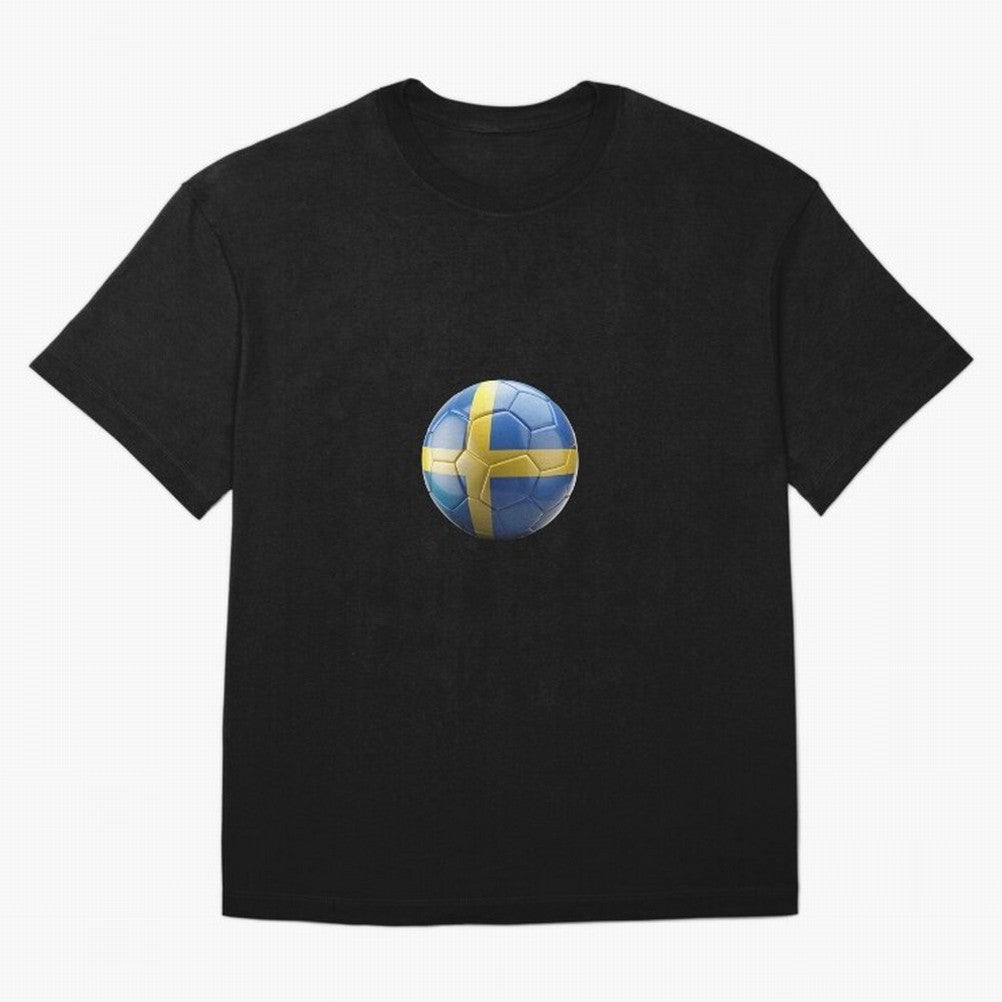 Sweden Football Oversized T-Shirt Celebrate Golden Goal Energy in the FIFA World Cup 2026 USA Canada Mexico Journey through Messi, Neymar and Mbappe Highlights, Brazil, Portugal and Argentina Pride, Vintage Soccer Flavor, Modern Football Stars,