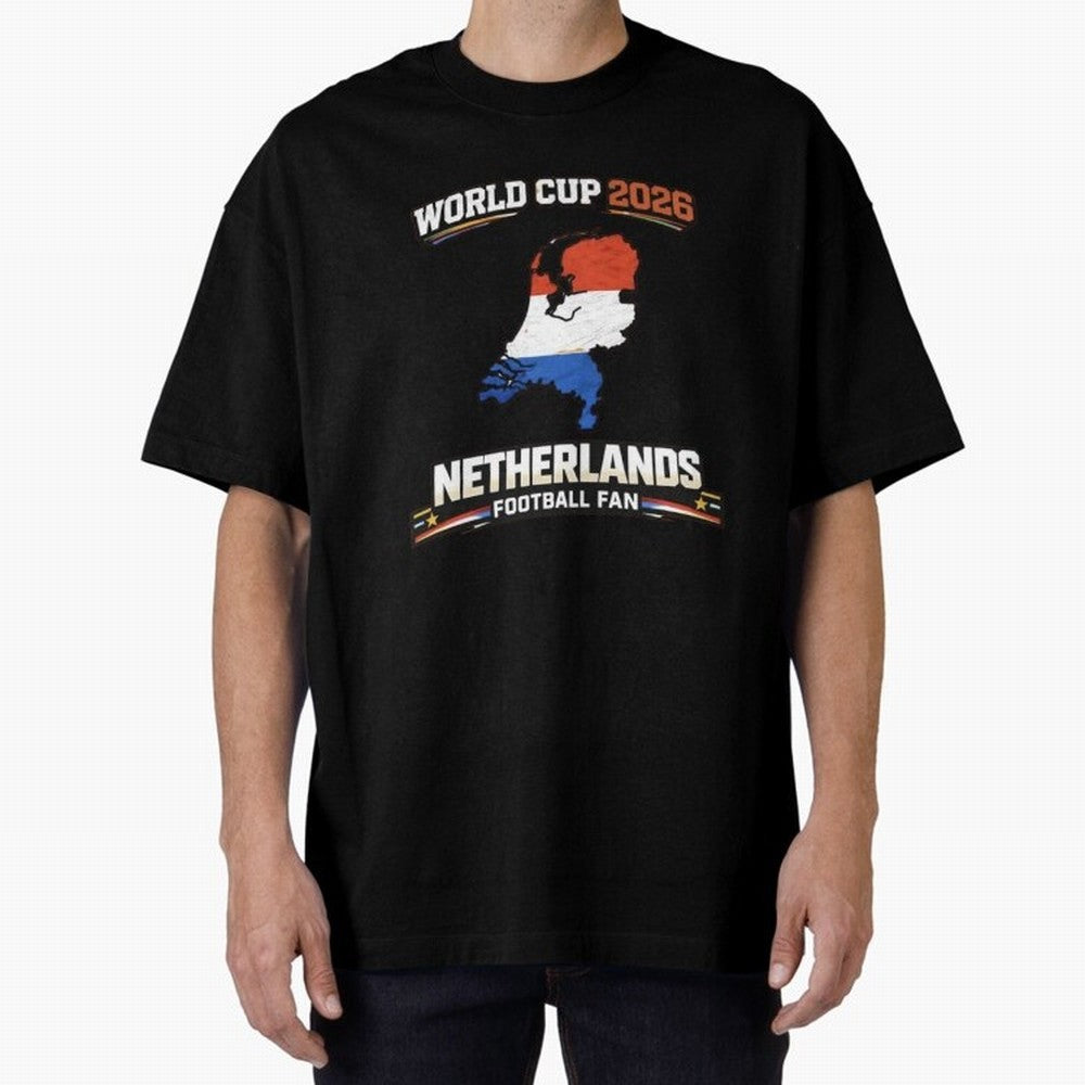 Netherlands Football Fan World Cup 2026 - Dutch Map Vintage Art Oversized T-Shirt Show Up for the Glory of Global Football Passion for FIFA World Cup 2026 Group Stage, Built around Neymar, Germany, Game Day Rituals, Football Legends, Country Pride