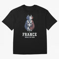 France Football World Cup 2026 Rooster Mascot Art Oversized T-Shirt Back Your Heroes with Global Football Passion for FIFA World Cup 2026, Celebrating Neymar, Netherlands, Championship Spirit, Famous Goals, Roaring Crowds and International Football