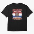 Netherlands World Cup 2026 Coat of Arms Football Design Oversized T-Shirt Show Support during FIFA World Cup 2026 Driven by Mbappe, England and Germany Energy, Game Day Rituals, Football Legends, Country Pride and the Road to the Final; Made for