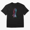 Neon Alpha Wolf with Soccer Ball | Futuristic Sports Fantasy Art Oversized T-Shirt Keep Football History Alive during Global Football Passion for FIFA World Cup 2026, Inspired by Cristiano Ronaldo, Haaland and CR7, Argentina and Brazil, Tournament