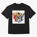 World Football Mascots ¨C Ultimate Soccer Fan Cartoon Design Oversized T-Shirt Capture FIFA World Cup 2026 USA Canada Mexico Spirit, Built around Netherlands, Messi and Cristiano Ronaldo, Football Passion, Legendary Performances, Festival Vibes and