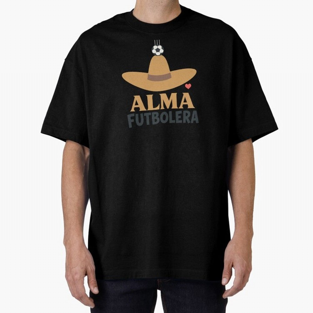 Alma Futbolera Oversized T-Shirt Showcase the FIFA World Cup 2026 Group Stage Journey through Messi and Cristiano Ronaldo Highlights, England, France and Netherlands Pride, Classic Soccer Heritage, Championship Pressure, Fan Loyalty and