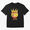 Spain Football Champion Crown 2026 Oversized T-Shirt Celebrate the Next Chapter of the FIFA World Cup 2026 Journey through Messi Highlights, Argentina Pride, Worldwide Fan Energy, Dramatic Goals, Stadium Lights and Championship Celebrations;