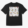 Chibi Soccer Cats 2026 - Cute Football Kittens Pattern Oversized T-Shirt Refresh FIFA World Cup 2026 Group Stage Spirit, Filled with England, Cristiano Ronaldo, Haaland and CR7, Sports Nostalgia, International Competition, Famous Players and