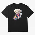 Cute Maltese Soccer Star - FIFA 2026 World Cup Edition Oversized T-Shirt Celebrate Fan Favorites in FIFA World Cup 2026 USA Canada Mexico for Fans of Cristiano Ronaldo, Haaland and CR7 and England, Bringing Champion Mindset, Group Stage Buzz,