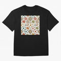2026 World Cup Unity: Aztec & Maple Soccer Pattern Oversized T-Shirt Treasure Match Day Hype around FIFA World Cup 2026, Haaland, England, France and Netherlands, Match Day Excitement, Supporter Culture, Golden Goals and Global Football Passion;