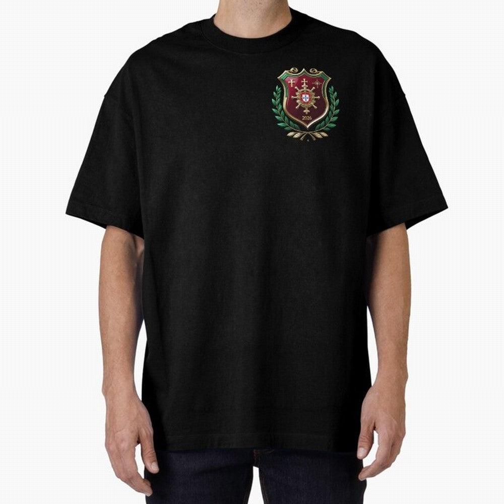 Portugal World Cup 2026 Oversized T-Shirt Represent FIFA World Cup 2026 USA Canada Mexico Driven by Mbappe and Neymar, Spain Energy, Game Day Rituals, Football Legends, Country Pride and the Road to the Final; Ideal for Fans Who Follow Messi,
