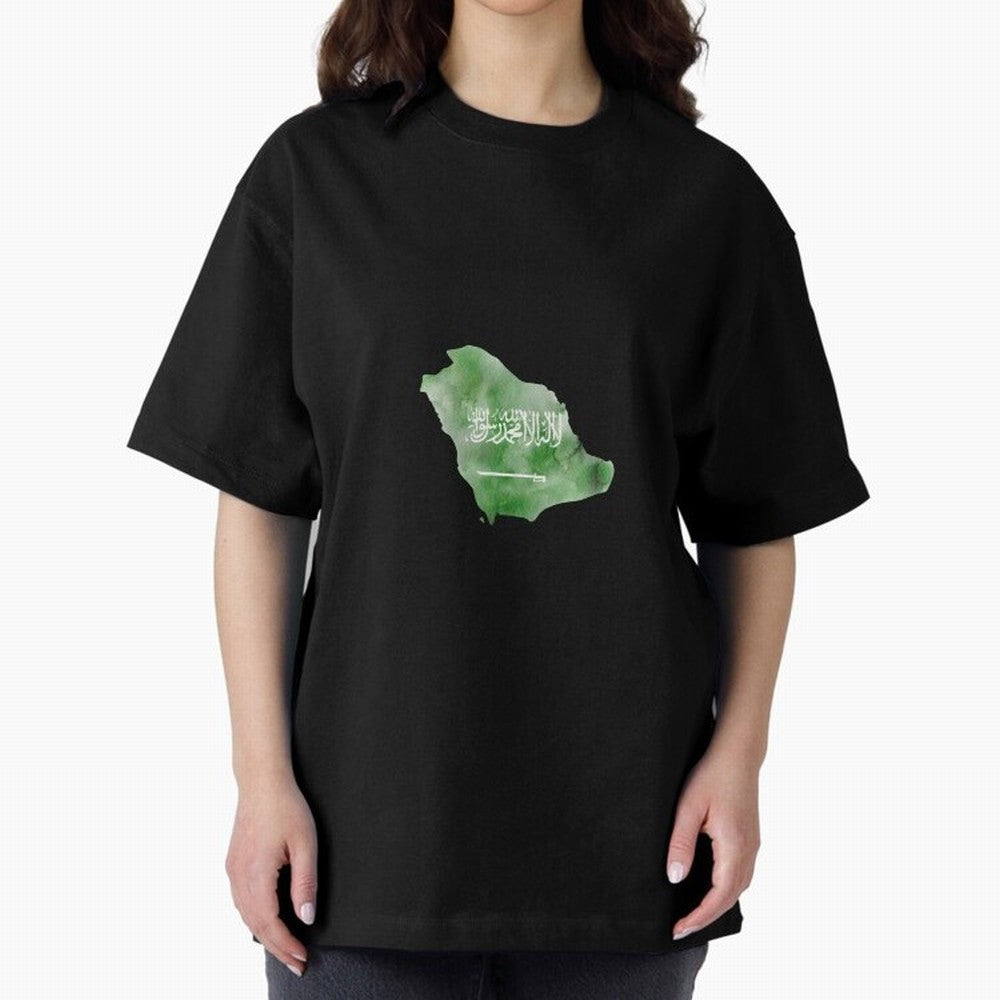 Saudi Arabia Oversized T-Shirt Relive the FIFA World Cup 2026 Journey through Messi and Cristiano Ronaldo Highlights, Argentina, France and Brazil Pride, Stadium Chants, National Pride, Trophy Dreams and Unforgettable Football Memories; Ideal for