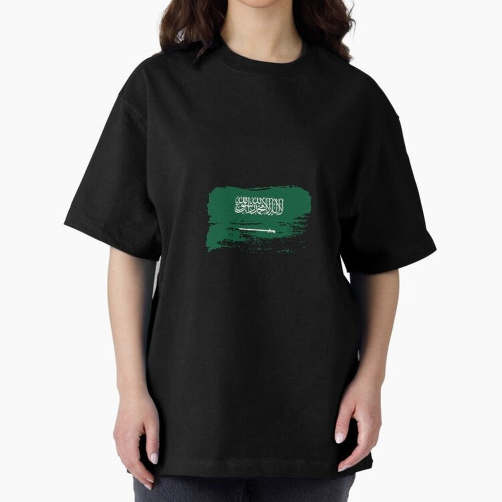 Saudi Arabia Oversized T-Shirt Celebrate Classic Football Spirit in the FIFA World Cup 2026 Group Stage Journey through Mbappe Highlights, Argentina, France and Brazil Pride, Sports Nostalgia, International Competition, Famous Players and