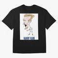 Harry Kane Caricature Print Oversized T-Shirt Celebrate Football Heritage in Global Football Passion for FIFA World Cup 2026 Group Stage, Centered on CR7 and Messi, Argentina, France and Brazil, Football History, Final Match Energy, Crowd Noise and