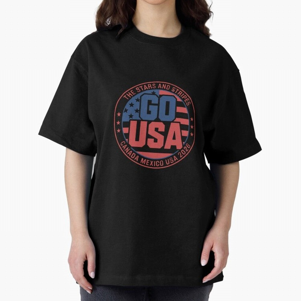 2026 USA Soccer Mexico Canada Oversized T-Shirt Honor the Beautiful Game during the FIFA World Cup 2026 Journey through Cristiano Ronaldo, Haaland and CR7 Highlights, Argentina and Brazil Pride, Championship Spirit, Famous Goals, Roaring Crowds and