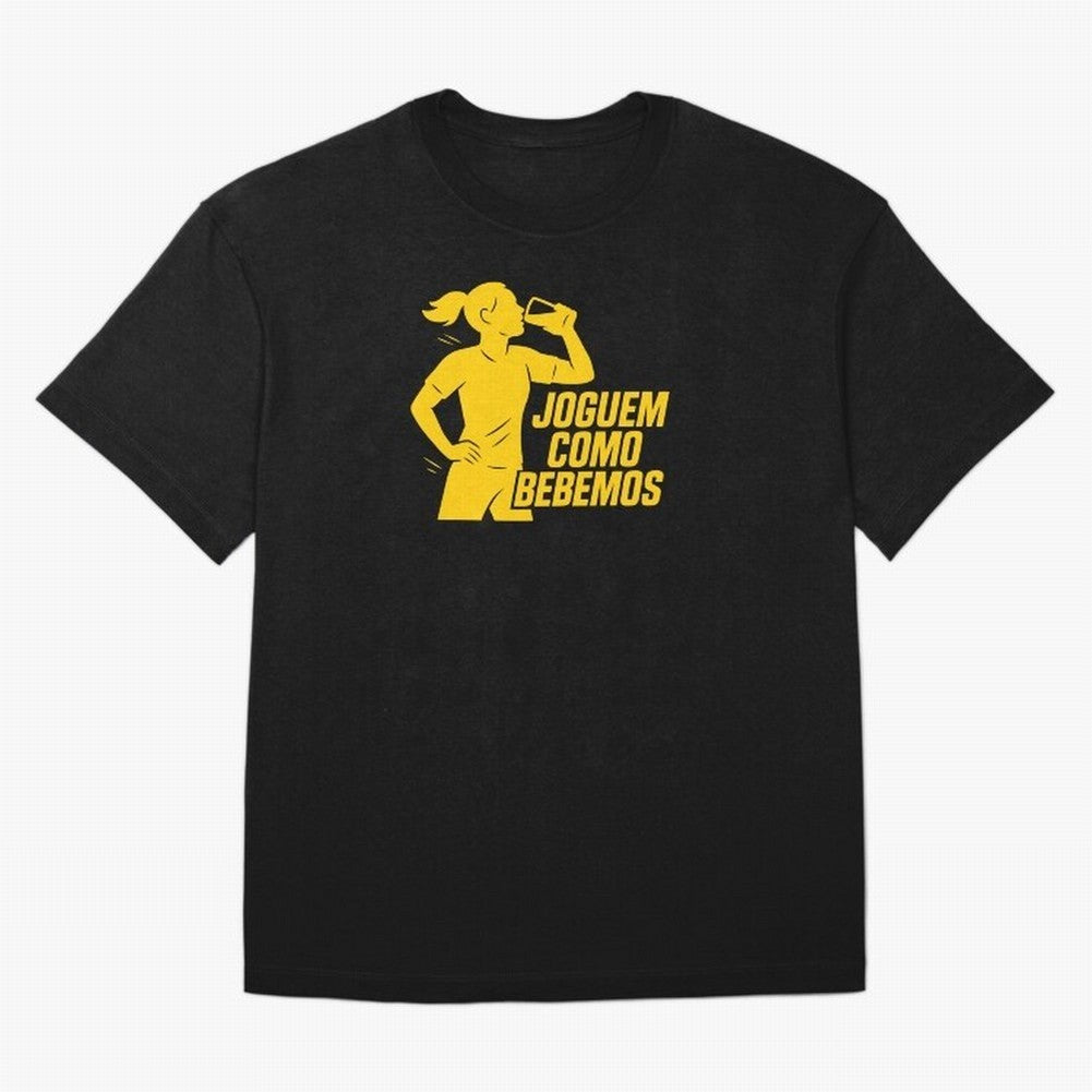 Joguem Como Bebemos Women World Cup 2026 Oversized T-Shirt Celebrate the Magic of FIFA World Cup 2026 Group Stage for Fans of Neymar and France and Portugal, Bringing Worldwide Fan Energy, Dramatic Goals, Stadium Lights and Championship