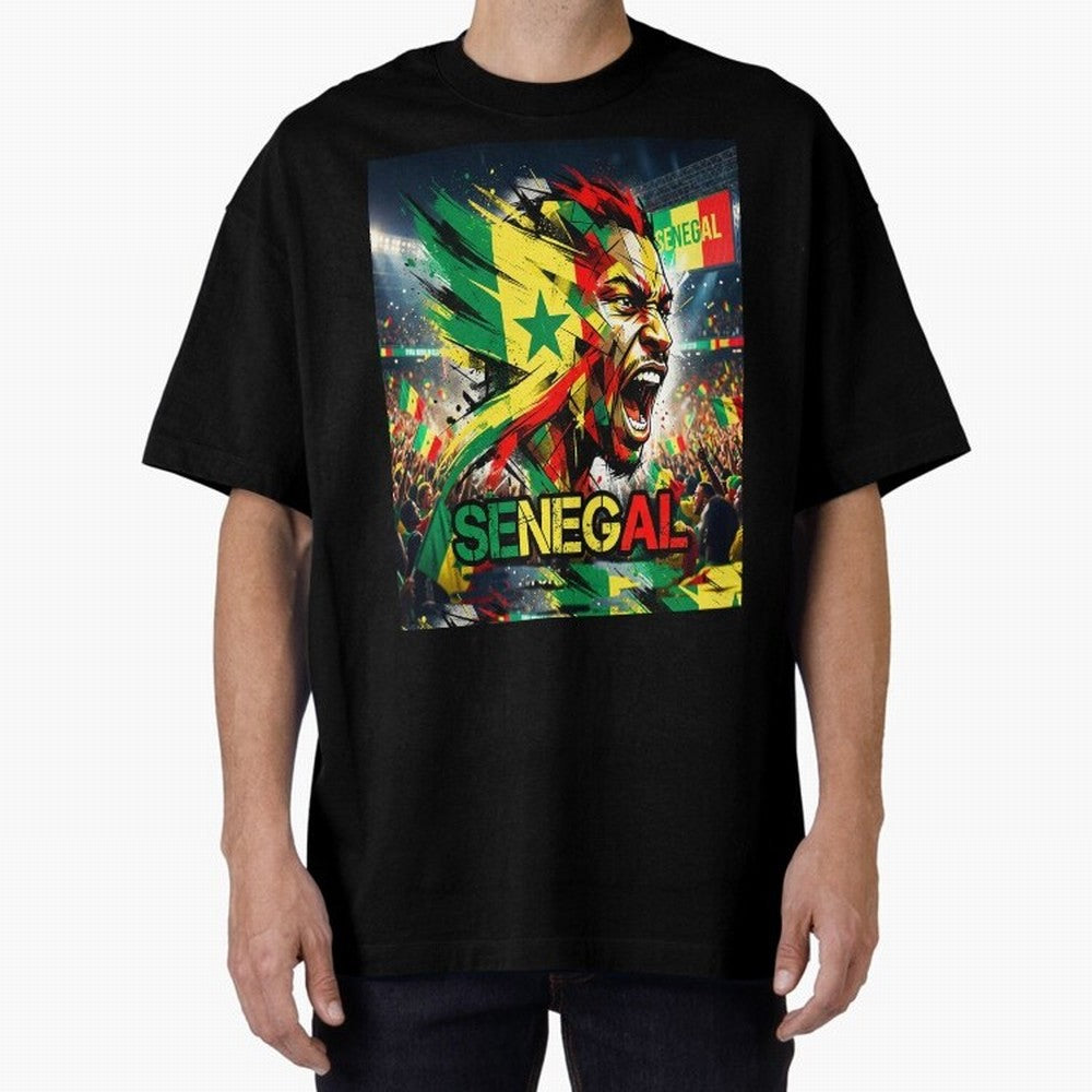 SENEGAL FOOTBALL TEAM Oversized T-Shirt Show Support during the FIFA World Cup 2026 USA Canada Mexico Journey through Haaland Highlights, England, France and Netherlands Pride, Match Day Excitement, Supporter Culture, Golden Goals and Global