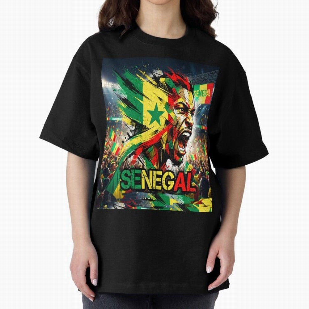 SENEGAL FOOTBALL TEAM Oversized T-Shirt Show Support during the FIFA World Cup 2026 USA Canada Mexico Journey through Haaland Highlights, England, France and Netherlands Pride, Match Day Excitement, Supporter Culture, Golden Goals and Global