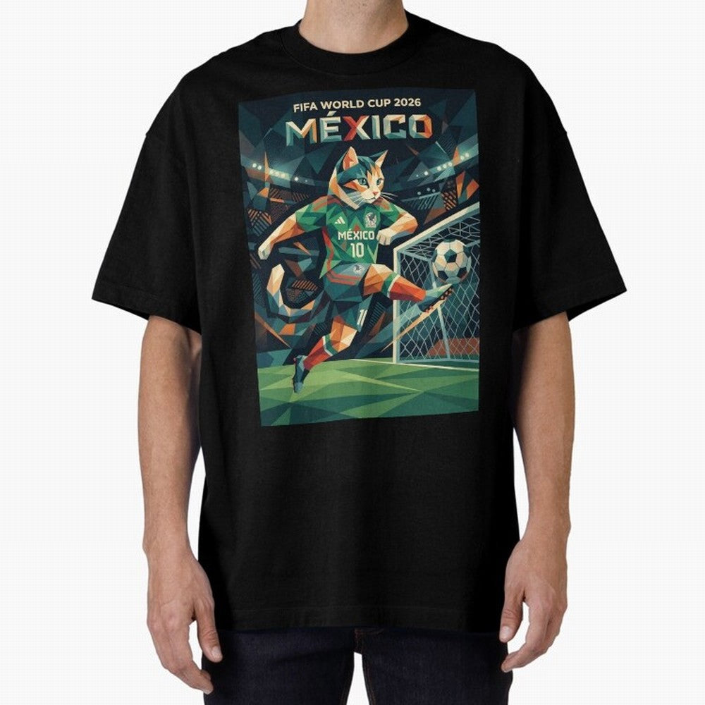 FIFA World Cup Mexico Oversized T-Shirt Bring Stadium Energy to the FIFA World Cup 2026 USA Canada Mexico Journey through Neymar, Haaland and Cristiano Ronaldo Highlights, Argentina, France and Brazil Pride, Match Day Excitement, Supporter Culture,