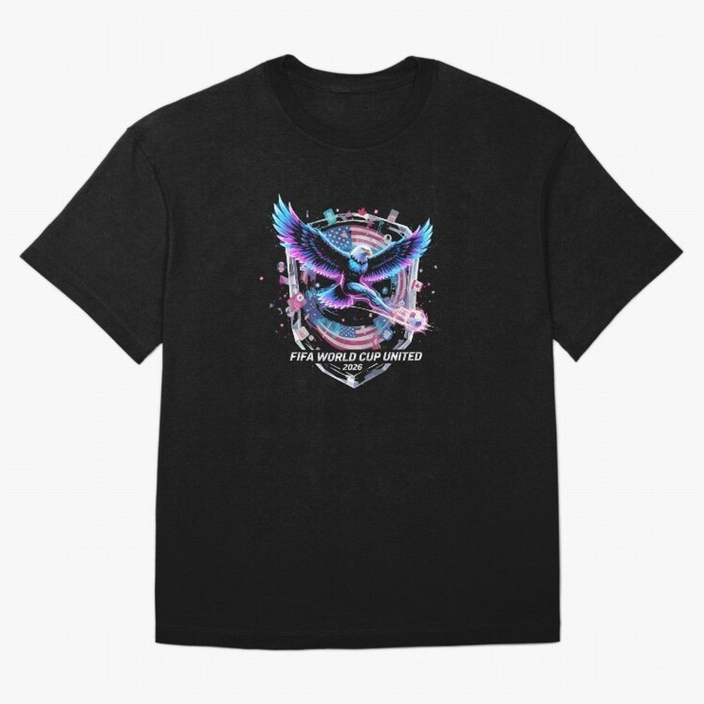 FIFA World Cup 2026 United Eagle Soccer Art T-Shirt_86867742 Oversized T-Shirt Remember the FIFA World Cup 2026 Journey through Messi, Neymar and Mbappe Highlights, Brazil, Portugal and Argentina Pride, Classic Soccer Heritage, Championship