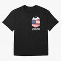 Soccer 2026 USA in the breast pocket Oversized T-Shirt Make Every Kick Count in the FIFA World Cup 2026 Journey through Mbappe Highlights, France Pride, Tournament Hype, Historic Matchups, Family Viewing Parties and Global Sports Pride; Made for