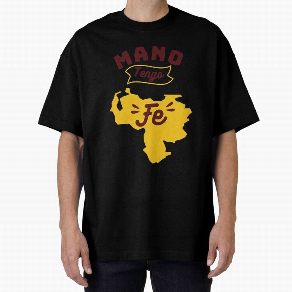 HAND I HAVE FAITH Oversized T-Shirt Build Match Day Hype around FIFA World Cup 2026, Mbappe and Neymar, Spain, Game Day Rituals, Football Legends, Country Pride and the Road to the Final; Perfect for Supporters Who Want Bold Football Energy, Global