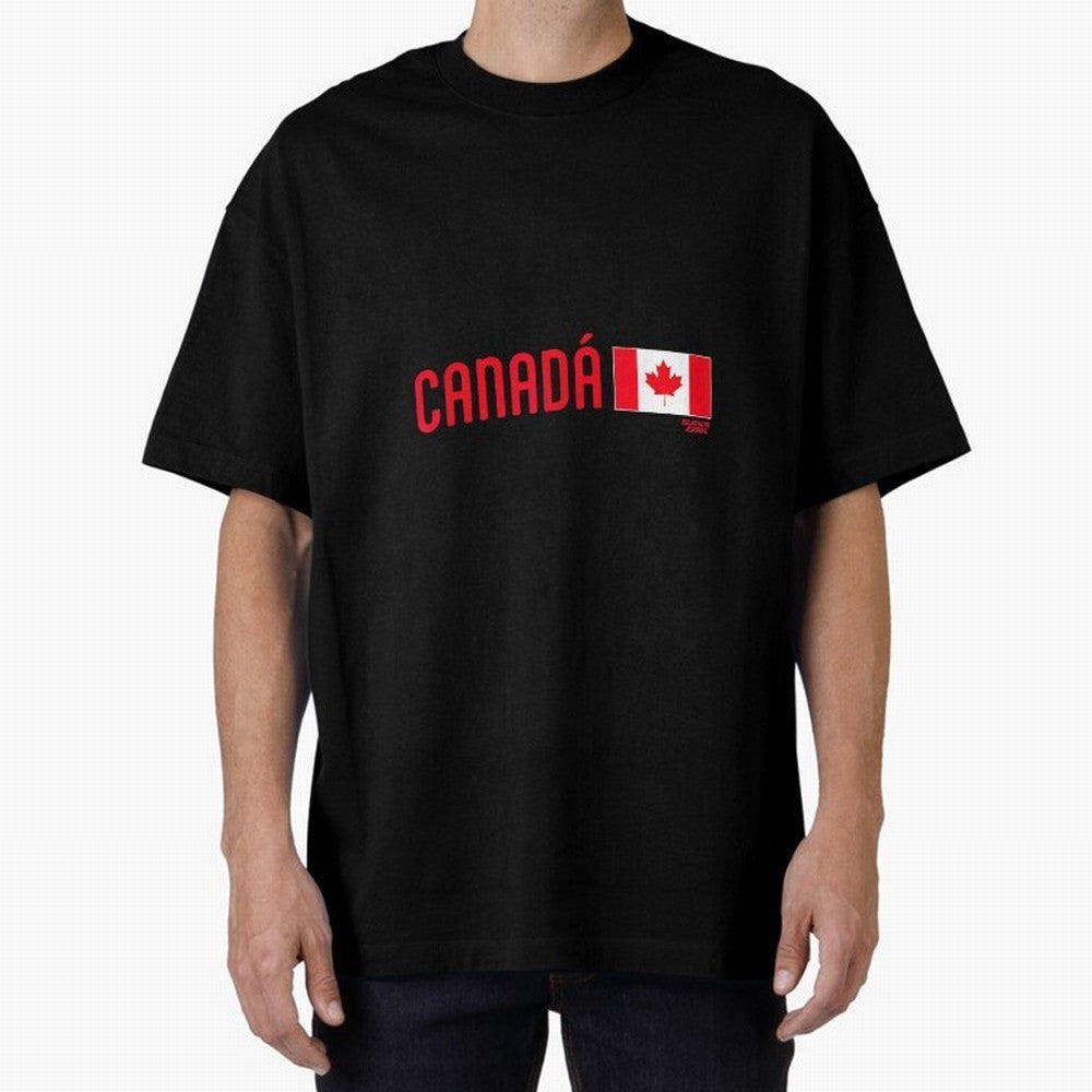2026 Canada Soccer Fan World Cup Oversized T-Shirt Honor Football Greatness during FIFA World Cup 2026 for Fans of Messi, Neymar and Mbappe and Netherlands, Bringing Classic Soccer Heritage, Championship Pressure, Fan Loyalty and International