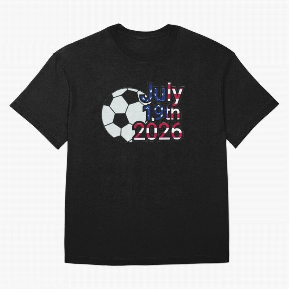 2026 USA Oversized T-Shirt Celebrate Classic Football Spirit in Match Day Hype around FIFA World Cup 2026 USA Canada Mexico, Mbappe, Brazil, Classic Soccer Heritage, Championship Pressure, Fan Loyalty and International Pride; Perfect for Fans,