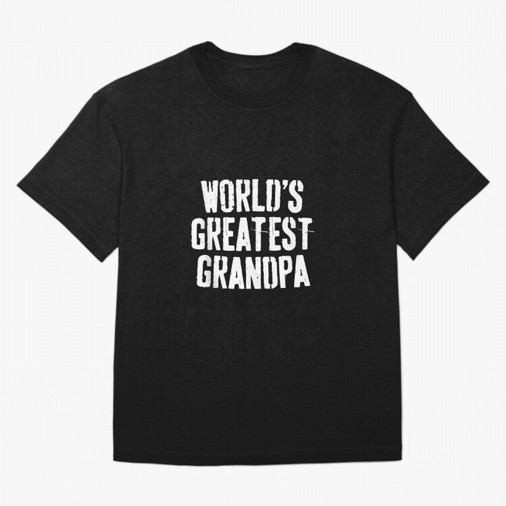 Mens World's Greatest Grandpa Shirt Papa Men Fathers Day Oversized T-Shirt Celebrate the Stars of the FIFA World Cup 2026 Group Stage Journey through Neymar Highlights, France Pride, Football Festival Excitement, Trophy Ambitions, Country Rivalries