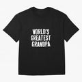 Mens World's Greatest Grandpa Shirt Papa Men Fathers Day Oversized T-Shirt Celebrate the Stars of the FIFA World Cup 2026 Group Stage Journey through Neymar Highlights, France Pride, Football Festival Excitement, Trophy Ambitions, Country Rivalries