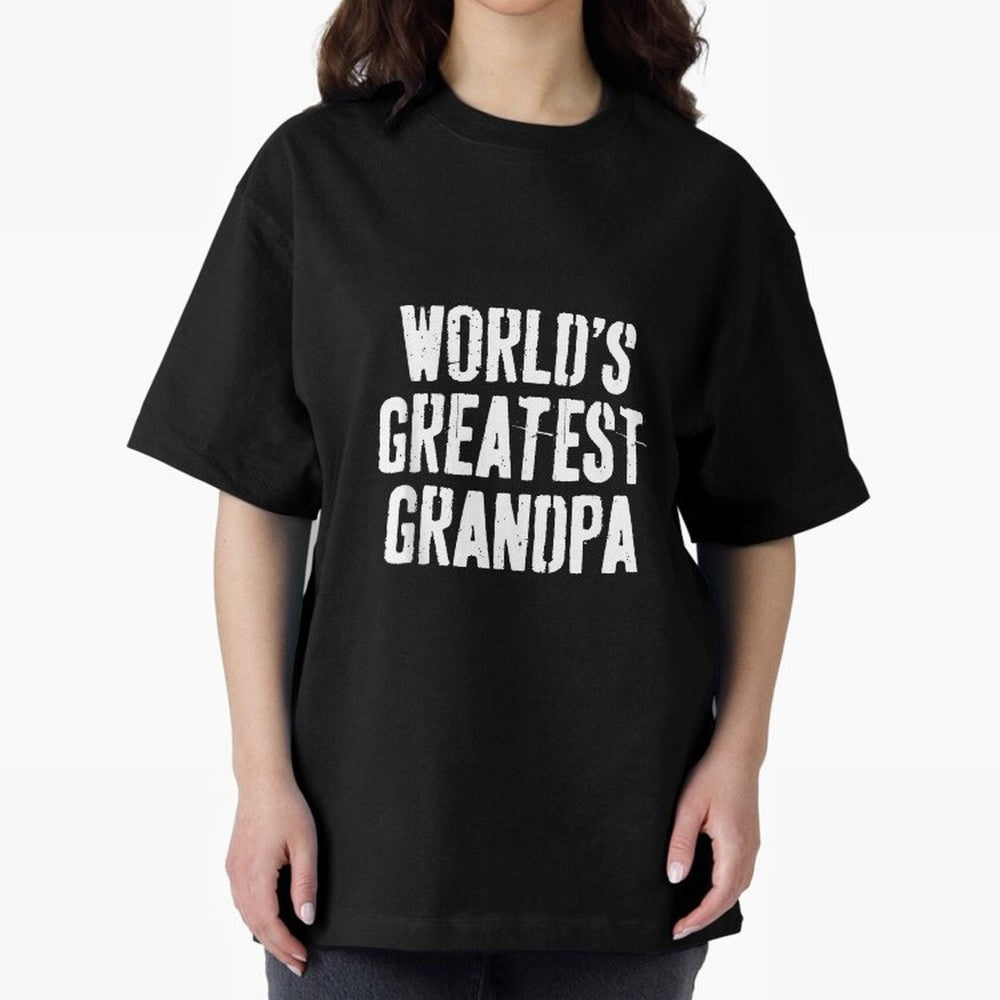 Mens World's Greatest Grandpa Shirt Papa Men Fathers Day Oversized T-Shirt Celebrate the Stars of the FIFA World Cup 2026 Group Stage Journey through Neymar Highlights, France Pride, Football Festival Excitement, Trophy Ambitions, Country Rivalries