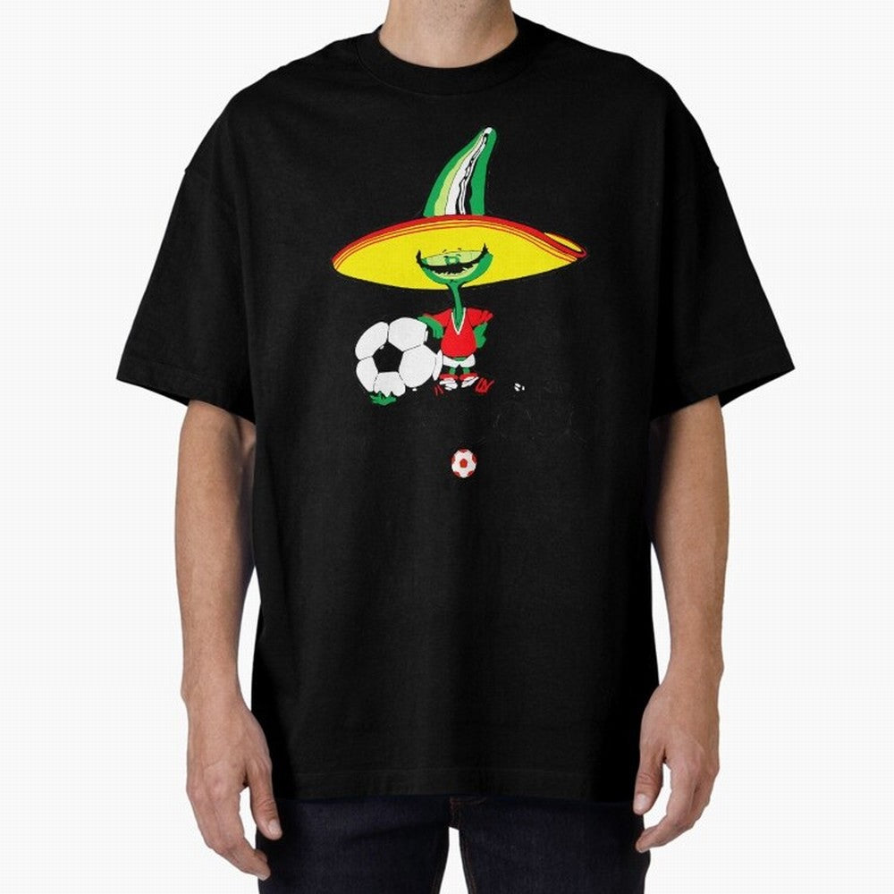 Mexico 86 Oversized T-Shirt Show Your Tournament Heart for Global Football Passion for FIFA World Cup 2026 Group Stage, Driven by Haaland, France, Goal Celebration Energy, Supporter Heritage, Football Icons and Worldwide Tournament Joy; Ideal for